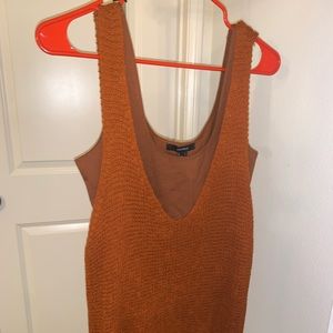 Burgundy knitted tank